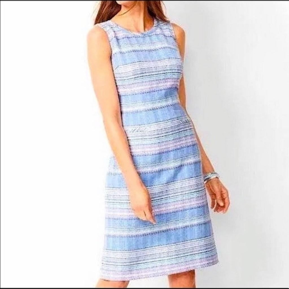 TALBOTS MINI TWEED STRIPED DRESS 👗SZ 16
